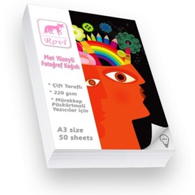 Resim ROVİ Rovi Creative Mat Çift Taraflı Fotoğraf Kağıdı 220gsm 50yp A3 