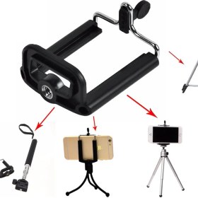 Resim Pratik Tripod Bağlantılı Telefon Tutucu Aparat 