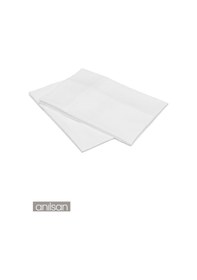 Resim 2'li Beyaz Yastık Kılıfı 50x70 Cm, %100 Pamuk, 83tel 