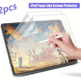 Resim 2 Adet Mat PET Ekran Koruyucu Apple iPad Air & Pro için - Parmak İzi Önleyici, Pürüzsüz Çizim ve Yazma Yüzeyi, 3H Sertlik 10.5, 10.9, 10.2, 12.9 inç Modellerle Uyumlu 
