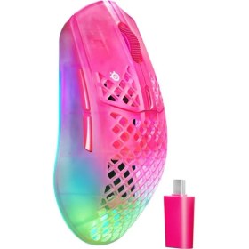 Resim Steelseries Aerox 3 Wireless Gen 2 - Magenta Haze 4K Kablosuz Gaming Mouse 