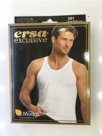 Resim ersa çamaşır 3 Adet Modal Exclusive Düz Renkli Erkek Klasik Atlet 