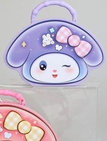 Resim Kuromi Metal Kumbara, Melody Tekli, Pembe, Dekomus Cep Defteri Hediyeli 