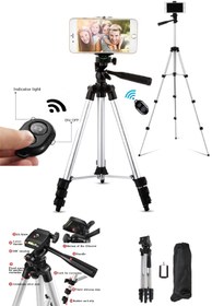 Resim The Wlue Profesyonel Fotoğraf Video Çekimi 106 Cm Tripod Telefon Tutucu Bluetooth Kumandalı Tripod 