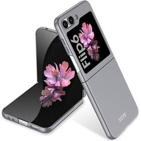 Resim Galaxy Uyumlu Z Flip 6 Kılıf Zore Sert Kıpta Kapak-gri Gri 