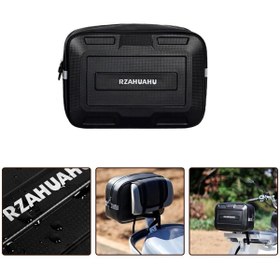 Resim Streak Motosiklet Elektrikli Bisiklet Scooter Çantası Büyük Kapasiteli Arka Bagaj Çanta Heybe Su Geçirmez 