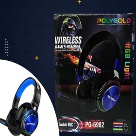 Resim POLYGOLD PG-6982 RGB BİLGİSAYAR KULAKLIK(PG-1438) 