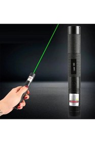 Resim AboutThePerfect Yüksek güçlü şarjlı yeşil lazer pointer, profesyonel kullanım, kilitli ve taşınabilir 
