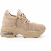 Resim Bambi Bej Kadın Sneaker K01932555582 