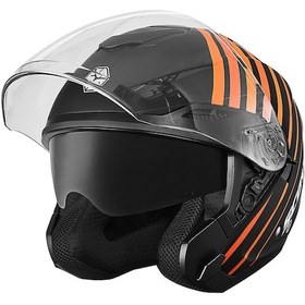 Resim Scoyco Motosiklet Güneş Vizörlü Motor Yarım Açık Kask Track Siyah 
