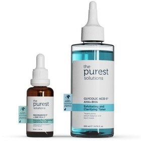 Resim The Purest Solutions Sivilce Akne Karşıtı Sebum Dengeleme ve Gözenek Sıkılaştırmaya Yardımcı Bakım Seti 