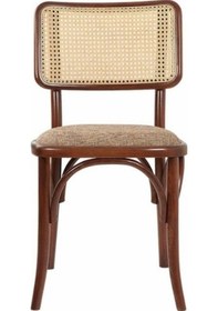 Resim Sofa Hasırlı Ahşap İskandinav Sandalye Ceviz 