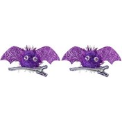 Resim Sones 1 Çift Cadılar Bayramı Yarasa Saç Tokası Çocuk Kostümü Başlığı Mor 3+ 