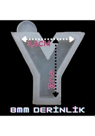 Resim Harf Kalıbı / Noktalı Harf / Türkçe Karakter Silikon Kalıp Y 