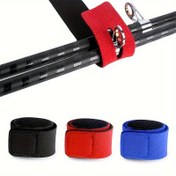 Resim 5 Adet Ayarlanabilir Balıkçılık Kamışı Kayışları Siyah, Kırmızı, Mavi & Gri Renklerde - Güvenli Kanca ve Halka Bağlantıları ile Dayanıklı Neopren Kamış Tutucular - Güvenli Kamış Taşıma & Kablo Yönetimi için Yeniden Kullanılabilir Ekipman Düzenleyici, Kamış Tutucu 