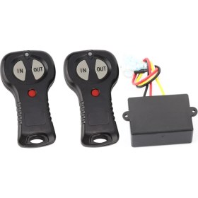 Resim Creatorally 1 Çift 12V Evrensel Kablosuz Vinç Uzaktan Kumanda Kontrol Kiti Araba Kamyon Için (Yurt Dışından) 