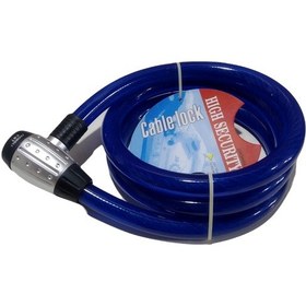 Resim Anahtarlı Motosiklet Kilidi 25x2000 Mm Mavi Kilit 