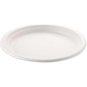 Resim Ekolojik Karton Tabak 26 Cm - 25 Adet Beyaz 