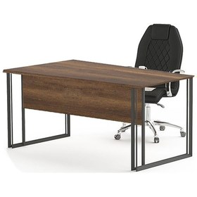 Resim Uzay Ofis Draje Çalışma Masası - Barok - Antrasit 