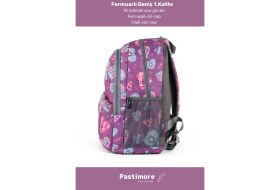 Resim Enenstyle Fermuarlı Geniş 1.kalite Su Geçirmez Desenli Bölmeli Üçlü Okul Kalemlik Beslenme Sırt Çanta Seti 