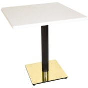 Resim Beymobilya Karanfil Werzalit Gold Kare Masa 80X80 (532345118) 