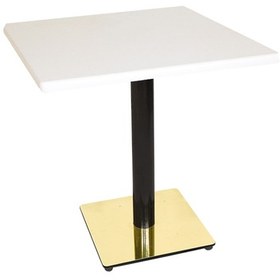 Resim Beymobilya Karanfil Werzalit Gold Kare Masa 80X80 (532345118) 