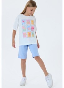 Resim U.s. Polo Assn. Kız Çocuk Mavi Bermuda Takım Us2513-c-v1 Mavi 