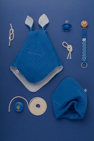 Resim Bibs Cuddle Cloth Kangaroo Uyku Arkadaşı - Cornflower 