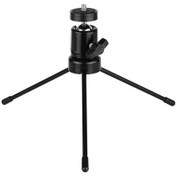 Resim 360 Derece Dönebilir Mini Tripod Seti - U Şekilli Yuvalı, Taşınabilir Metal Yapı 
