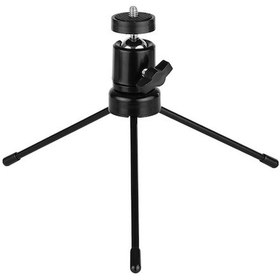 Resim 360 Derece Dönebilir Mini Tripod Seti - U Şekilli Yuvalı, Taşınabilir Metal Yapı 