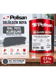 Resim Polisan Selülozik Boya Kurşuni Renk 2,5 Kg 2,27 L Ürün Kodu :7012 