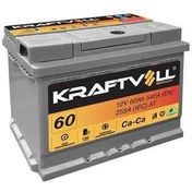 Resim AKU 12V 60 AH L2 242×175×190 TAM KAPALI - KRAFTVOLL 18010007 