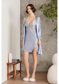 Resim Pierre Cardin 6000 Kadın Dantelli Saten 6'lı Set-mist Mist 