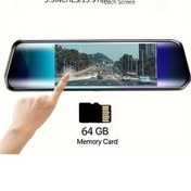 Resim Motion003 Yixingjia 5.5 Inç Ips Dokunmatik Ekran 1080p Çift Kameralı Araç İçi Kayıt Cihazı 64gb Kart Hediyeli 
