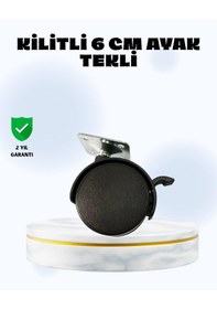 Resim Mey İthalat 6 Cm Kilitli Tekerlek Ayak Tek Adet Siyah 