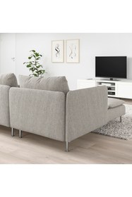 Resim IKEA 3'lü Kanepe ve Uzanma Koltuğu, Tek Kolçaklı 