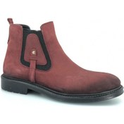 Resim Boots 600 %100 Hakiki Deri Erkek Chelsea Bot Bordo 