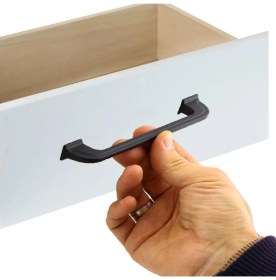 Resim Nzb Mobilya Mutfak Dolabı Çekmece Dolap Kapak Kulpu Kulbu Siyah 160 mm Metal Kulp 