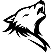 Resim Kıvırcıkyoga Uluyan Kurt Sticker Oto Motor Laptop Duvar Folyo Sticker 25x27 Cm 