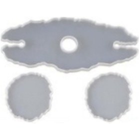 Resim Epoksi Silikon Kalıp Şaraplık ve Altlık Kalıbı 3'lü Set 