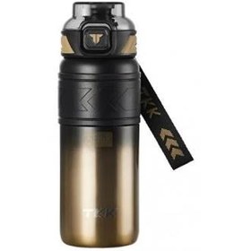 Resim Vagonlife Tkk T2022 500ml Süzgeçli Pipetli Gold Çelik Matara 