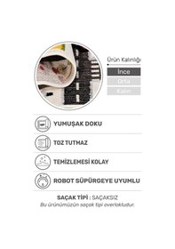 Resim Oyun Şehri Çocuk Oyun Halısı 3 Boyutlu Araba Yolu Desenli, Tozumaz, Kolay Temizlik, Jüt Tabanlı Beyaz 