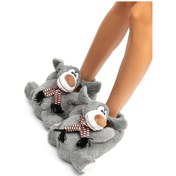 Resim Twigy Yeye Kadın Hayvanlı Panduf Gri 36/41 EE0547 Gri 