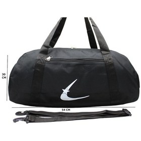 Resim Msmixxstore Siyah Renk Suya Dayanıklı Kumaş Seyahat Spor Gym Ve Fitness Çantası Siyah 