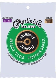 Resim Martin Co Ma535s Marquis Phosphor Bronze Akustik Gitar Teli Cstm Lt 11-52 