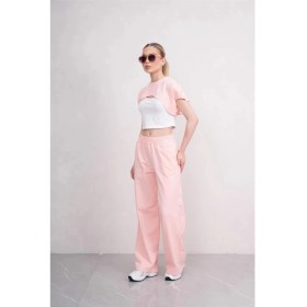 Resim Ponçik Kadın Crop Eşofman Takımı 3lü Takım Spor Comfort 25074 