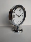 Resim Krom Renkli Metal Ofis Salon Masa Saati 25*20 cm C2 