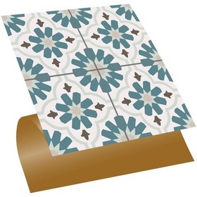 Resim Tink Kendinden Yapışkanlı Yeşilçiçek Bahçesi Desenli Pvc Karo 30x30 Cm 