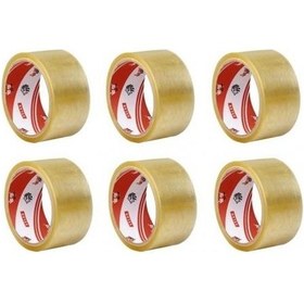 Resim Ve-ge Aslan Koli Bandı 45Cmx100Mt Şeffaf 6'lı Paket 