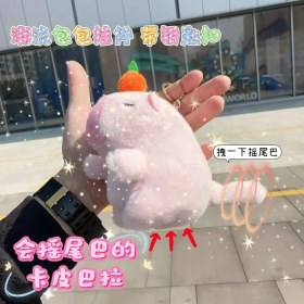 Resim Silver1 Yeni Iyi Şanslar Maskot Peluş Bebek Kolye Sevimli Küçük Ejderha Karikatür Bebek Çanta Çekicilik Anahtarlık Küçük Kolye (Yurt Dışından) 